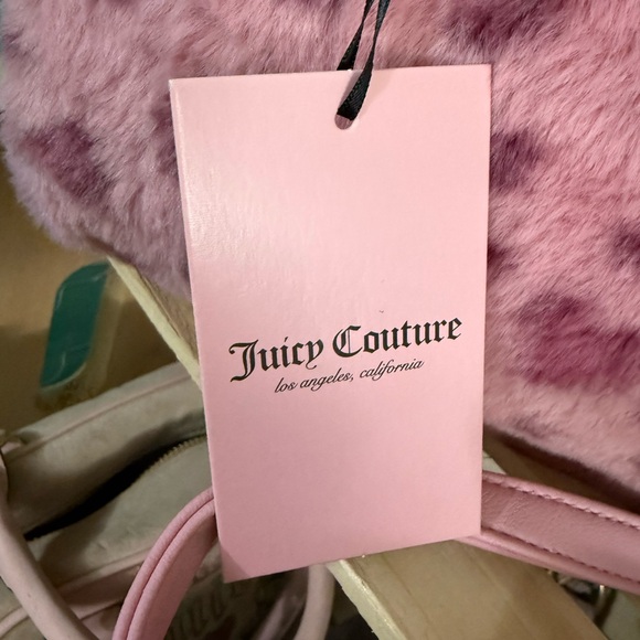 Juicy Couture Pink Faux Fur Satchel - Picture 4 of 4
